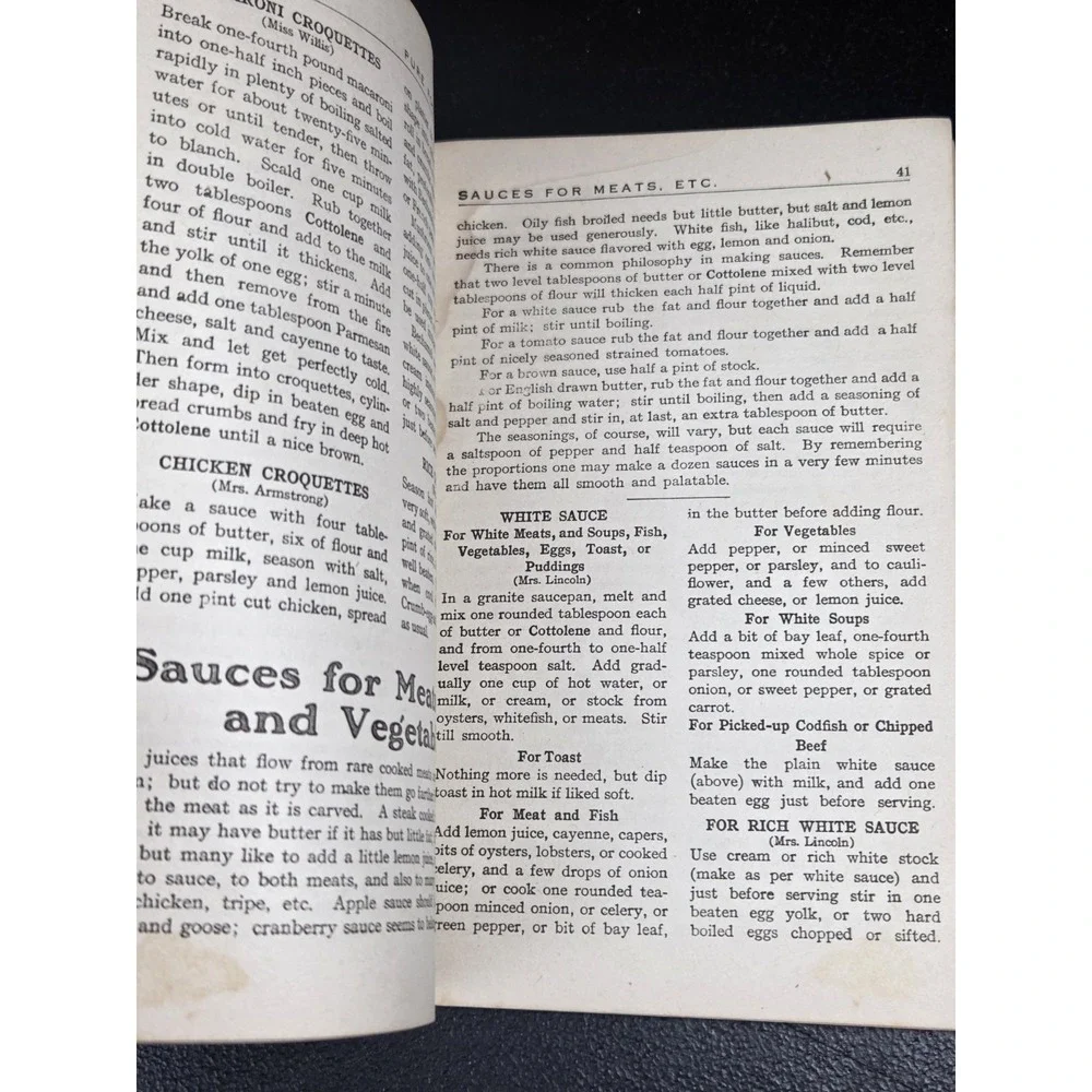 Home Helps A Pure Food Cook Book by NK Fairbank Company - Antique 1910 Paperback